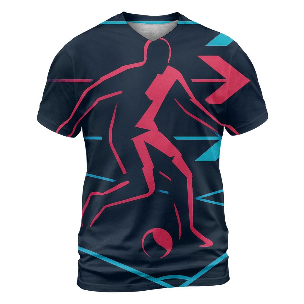 Neon Night Futsal Geometry custom all-over print shirts