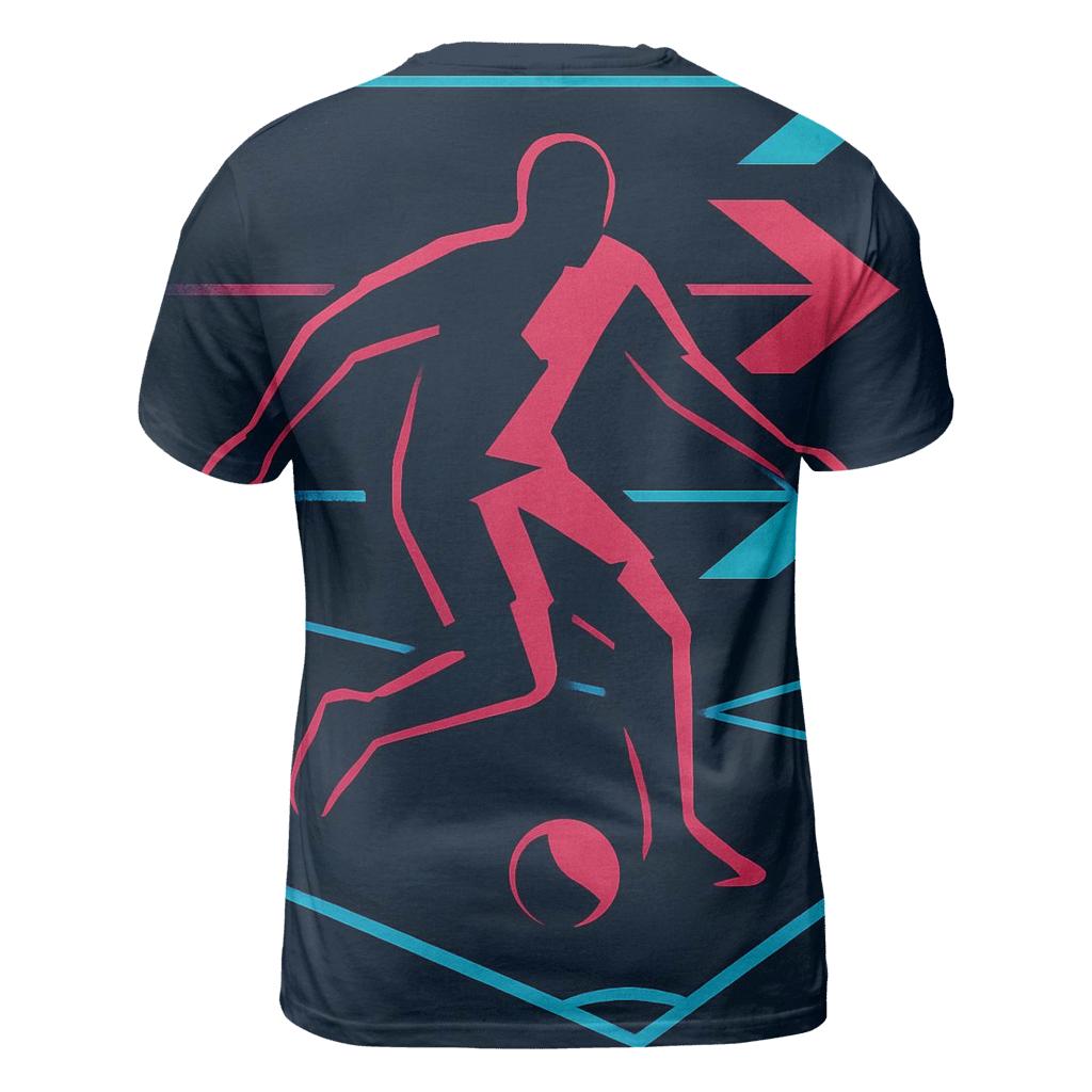 Neon Night Futsal Geometry custom all-over print shirts
