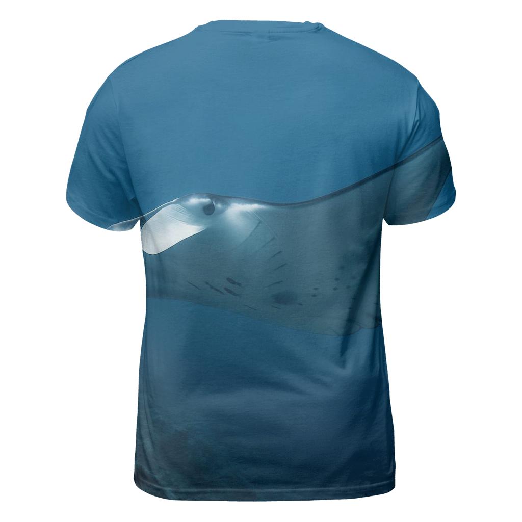 Thermocline Glide Reef Manta Ray designer pattern shirts