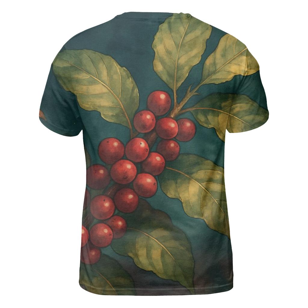 Coffee Cherry Night Branch unique graphic print tees