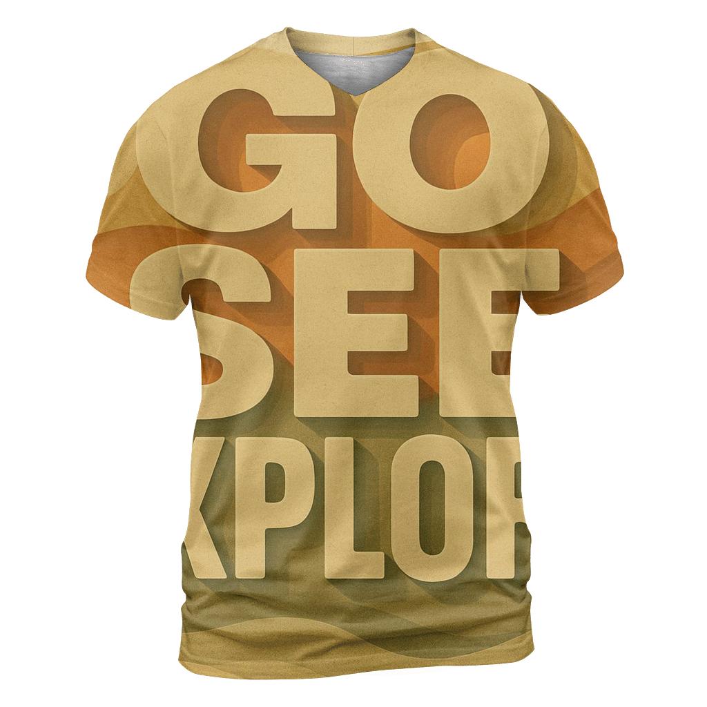 Desert Mirage Typography Atlas personalized full print shirts