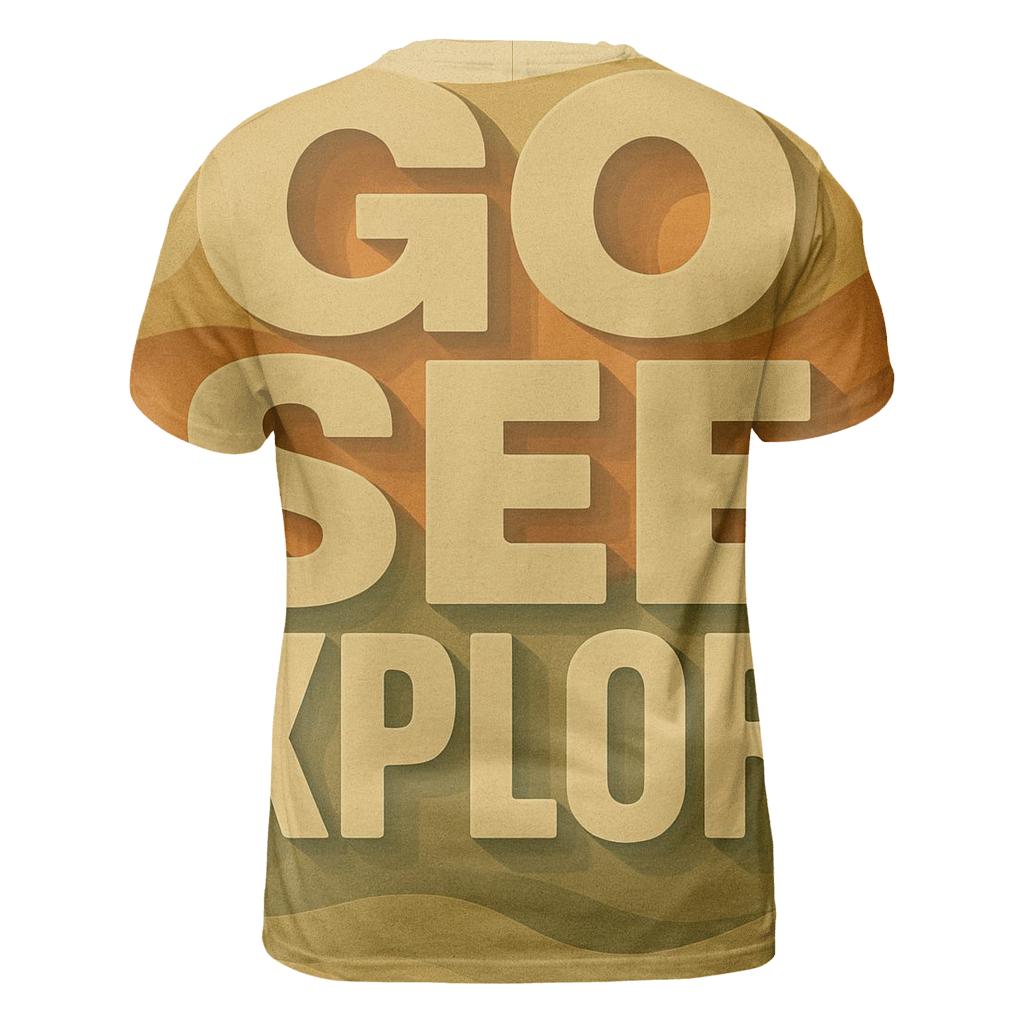 Desert Mirage Typography Atlas personalized full print shirts
