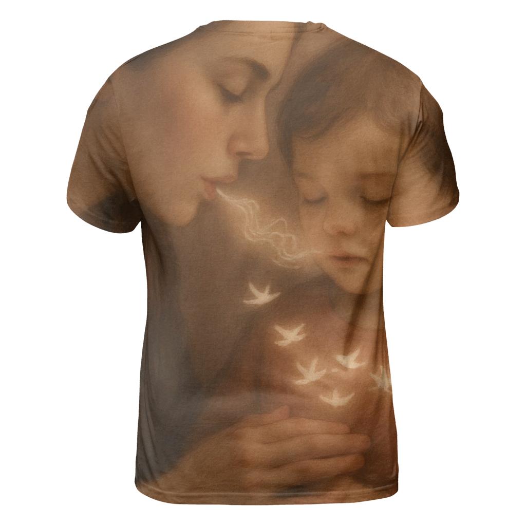 The Echo That Teaches The Heart To Speak creative print fashion shirts