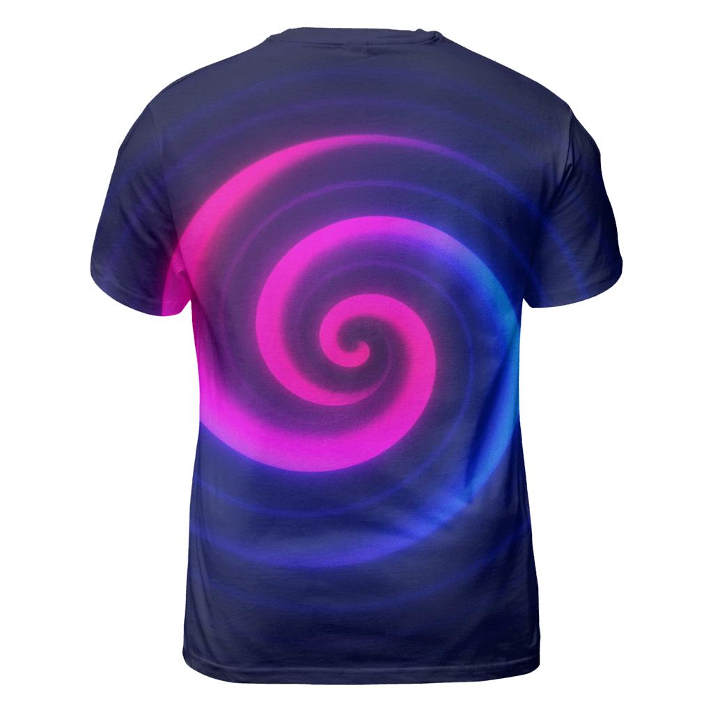 Electric Nebula Ripple creative print fashion shirts