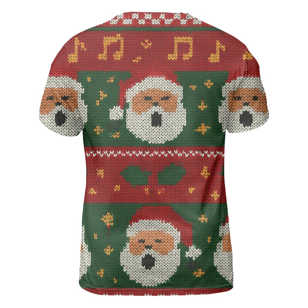 Carol Choir Santa Sweater Bands Design trendy printed shirt styles