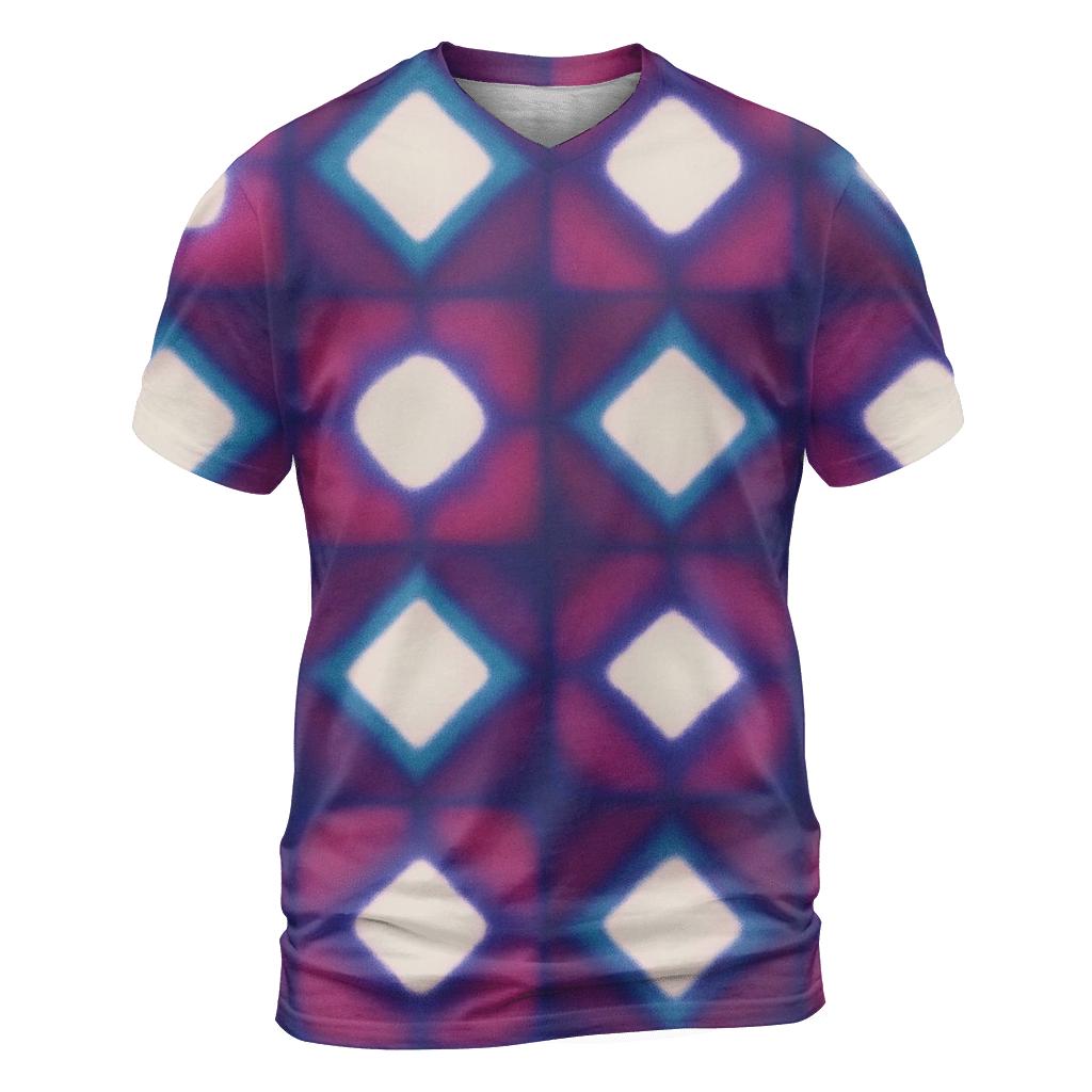 Nebula Itajime Clamp Grid Bloom custom all-over print shirts