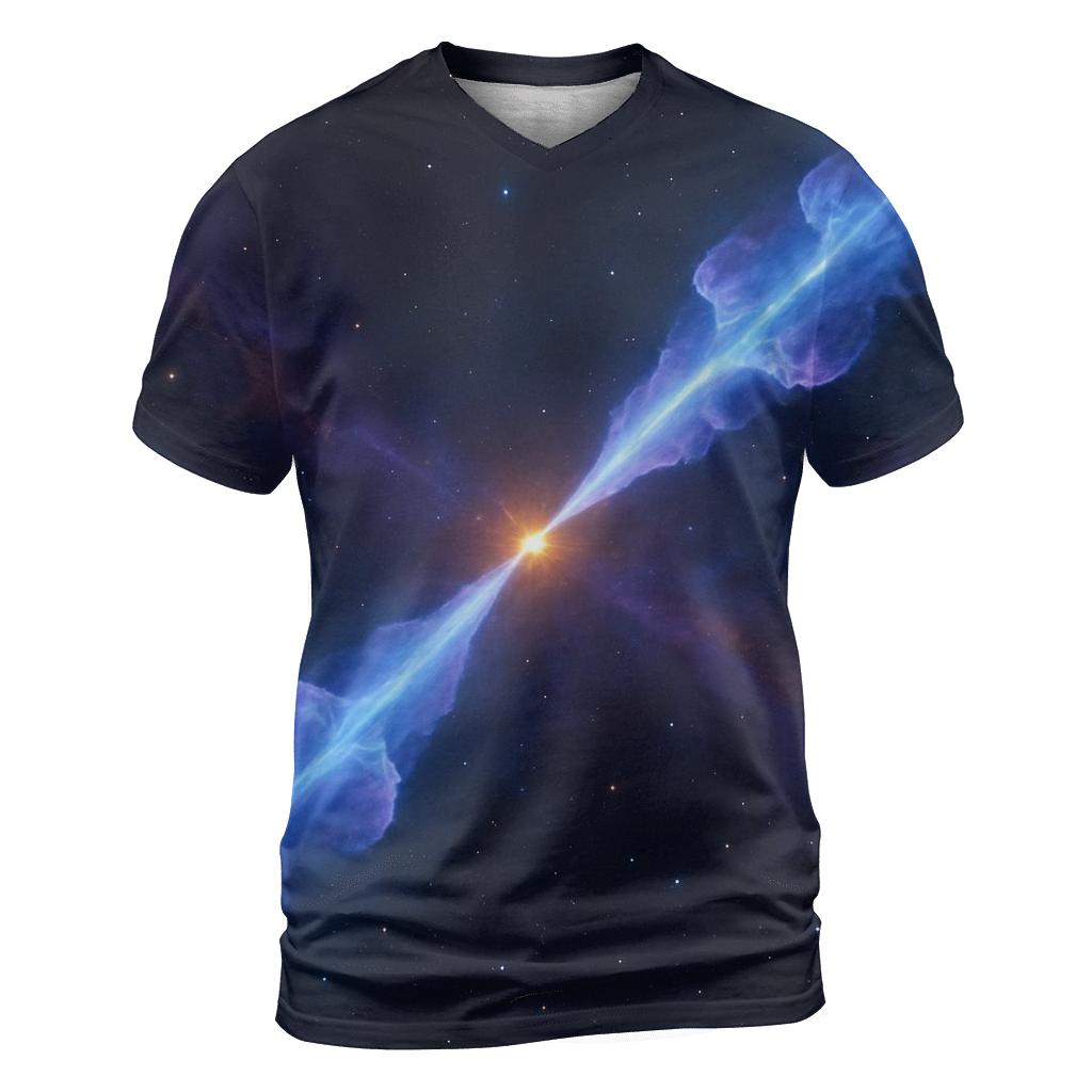 Bipolar Jet Outflow Sheets creative print fashion shirts
