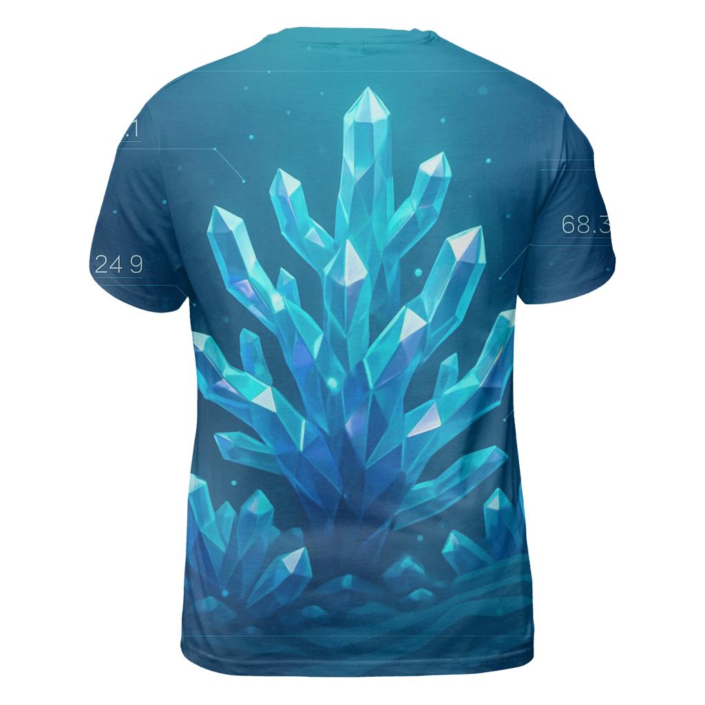 Crystal Reef Data Bloom unique graphic print tees