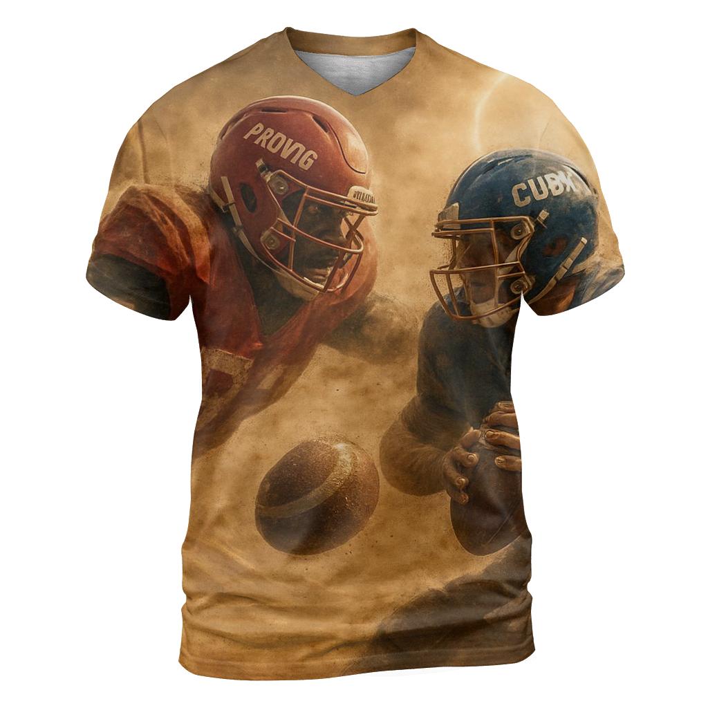 Desert Dust Bowl Gridiron War Braves Vs Cubs creative print fashion shirts