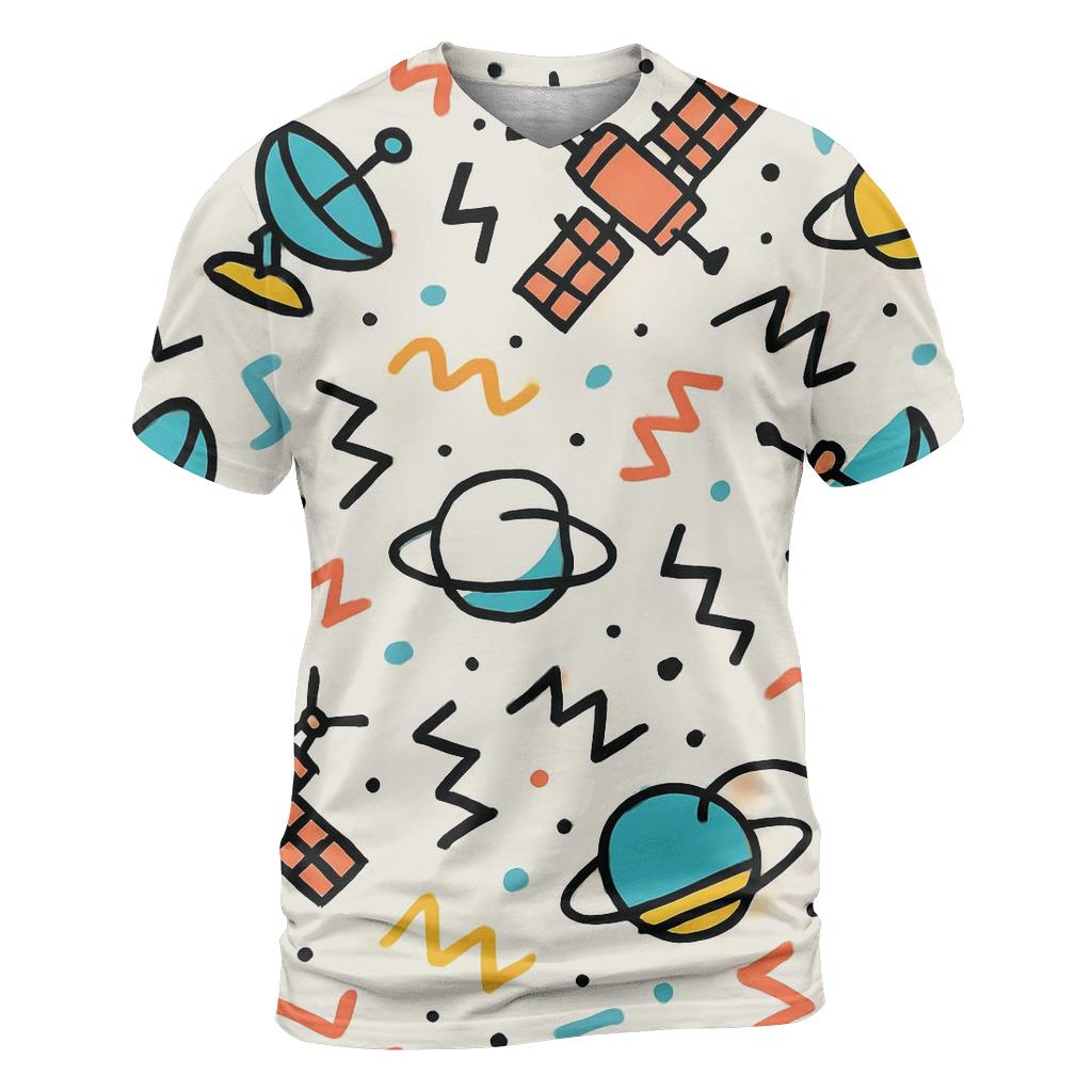 Memphis Satellite Parade unique graphic print tees