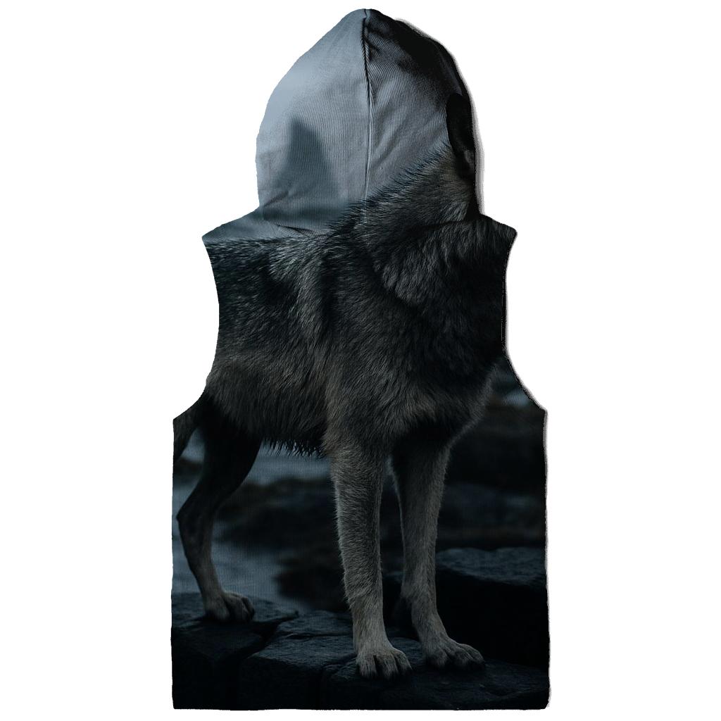 Basalt Coast Wolf Under Sea Mist lightweight hoodies