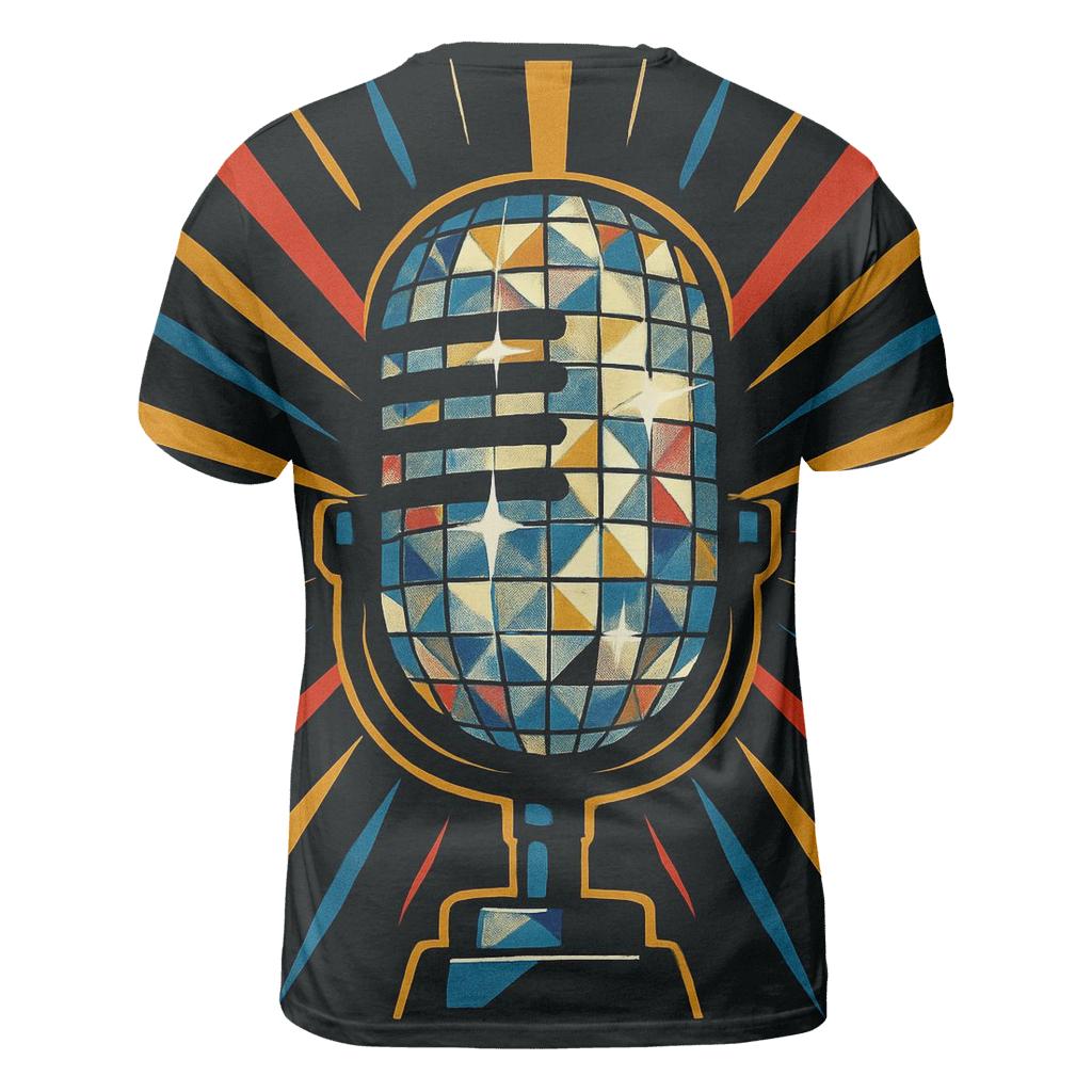 Disco Prism Microphone statement graphic shirts