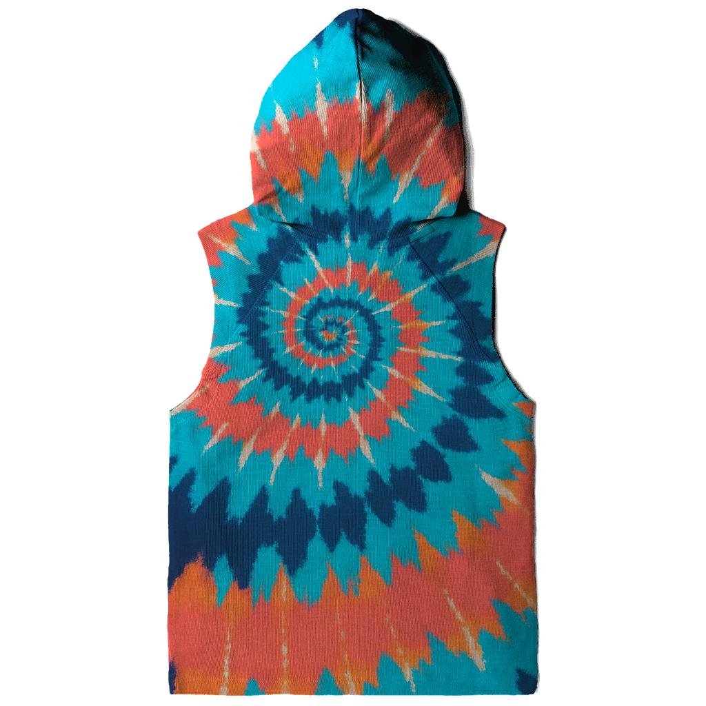 Solar Flare Spiral Overdye Whorl premium hoodies