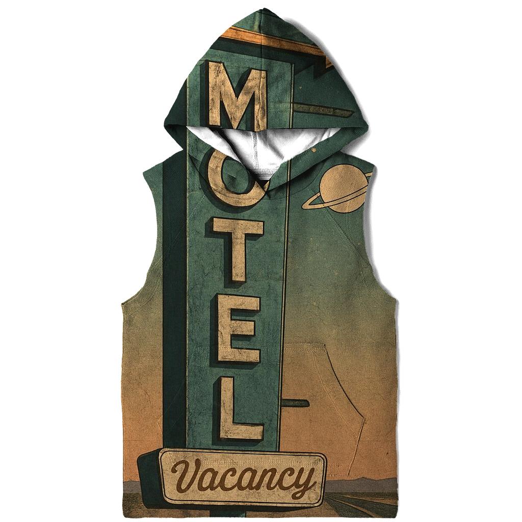 Vintage Space Age Motel Sign zip-up hoodies
