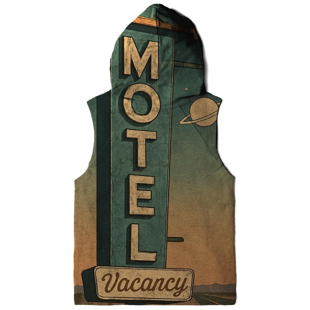 Vintage Space Age Motel Sign zip-up hoodies