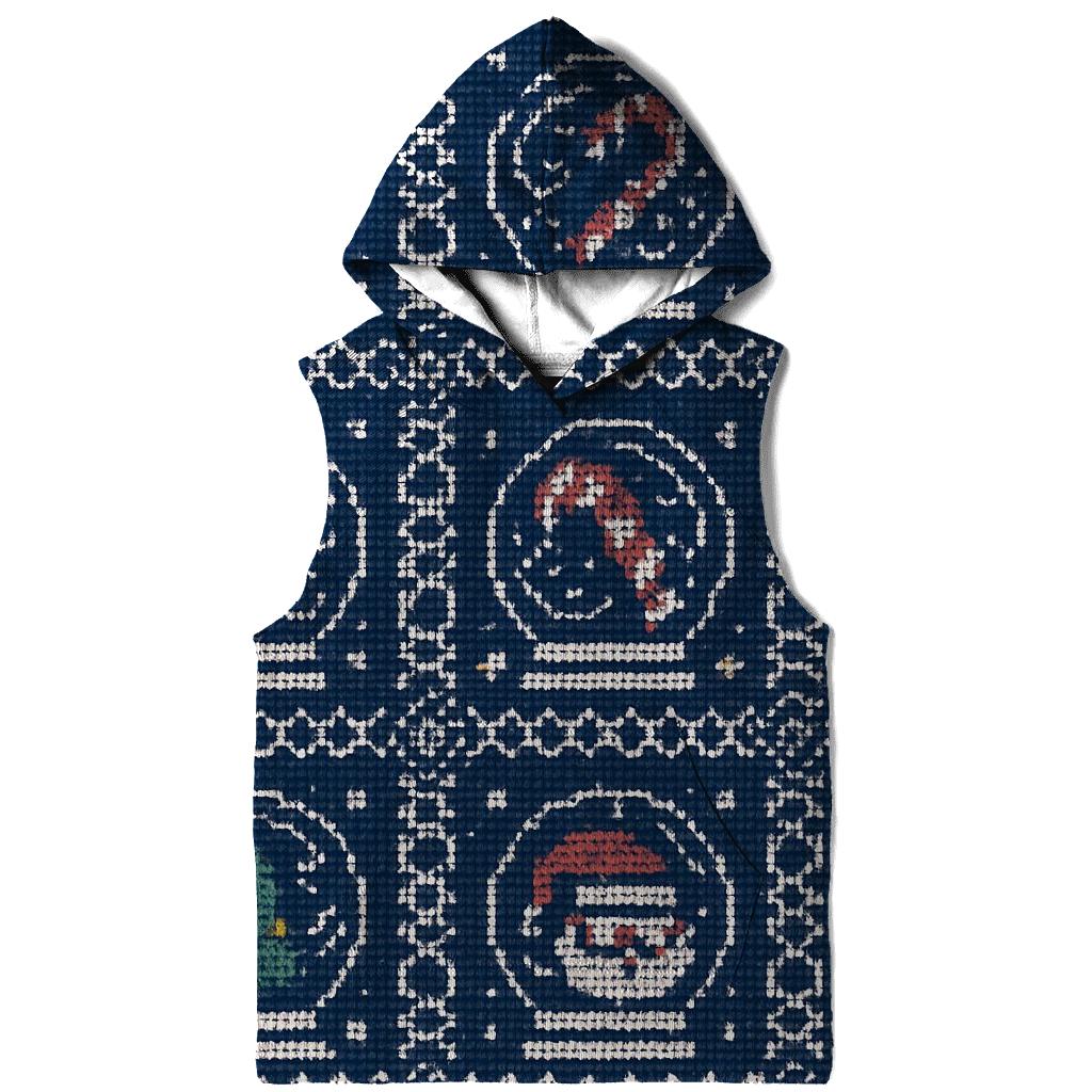 Tinsel Tornado Snow Globe Grid Design custom hoodies