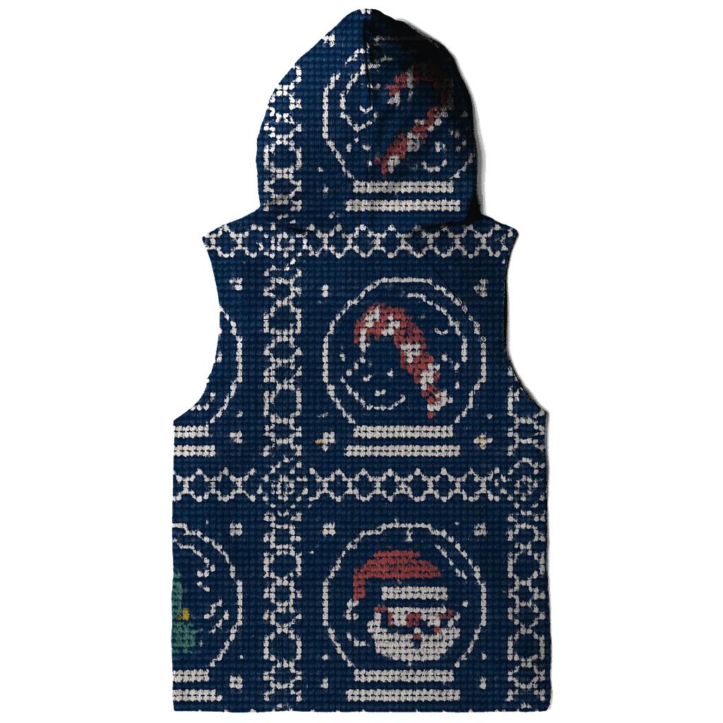 Tinsel Tornado Snow Globe Grid Design custom hoodies