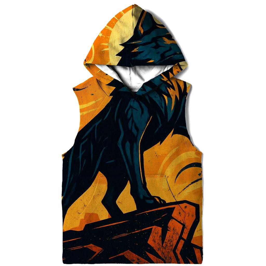 Saffron Storm Wolf Sentinel hoodie designs