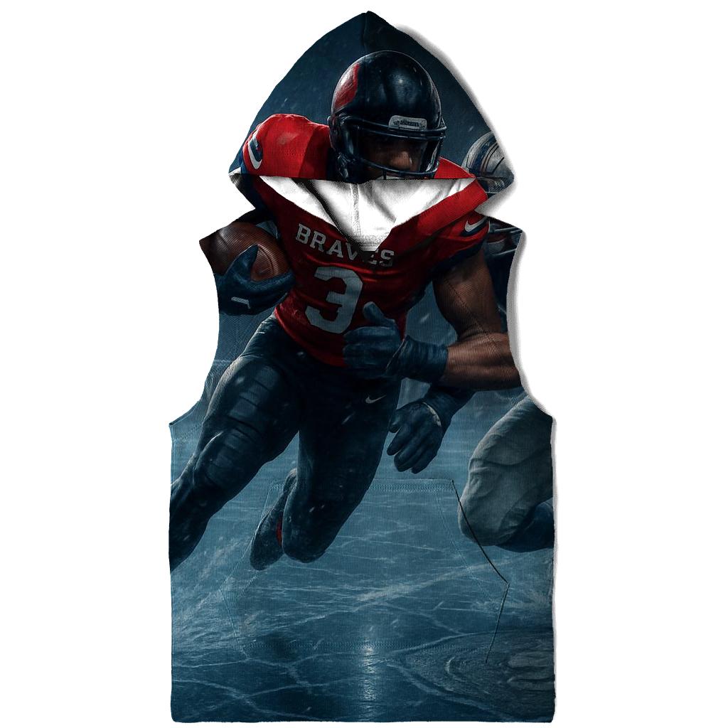 Frozen River Goal Line Clash Braves Vs Cubs embroidered hoodies