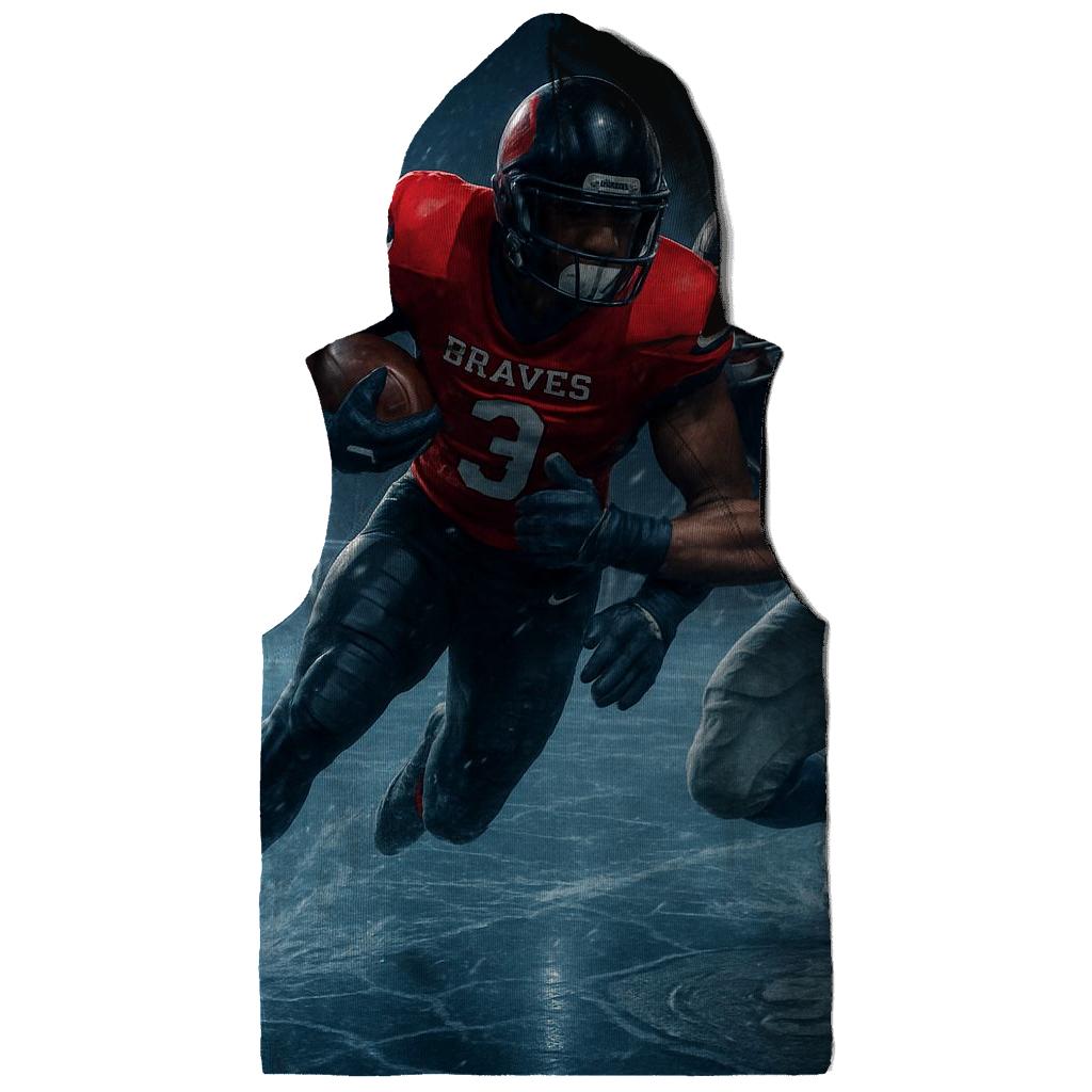 Frozen River Goal Line Clash Braves Vs Cubs embroidered hoodies