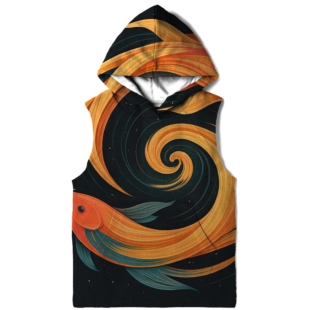 Solar Wind Koi Spiral custom hoodies