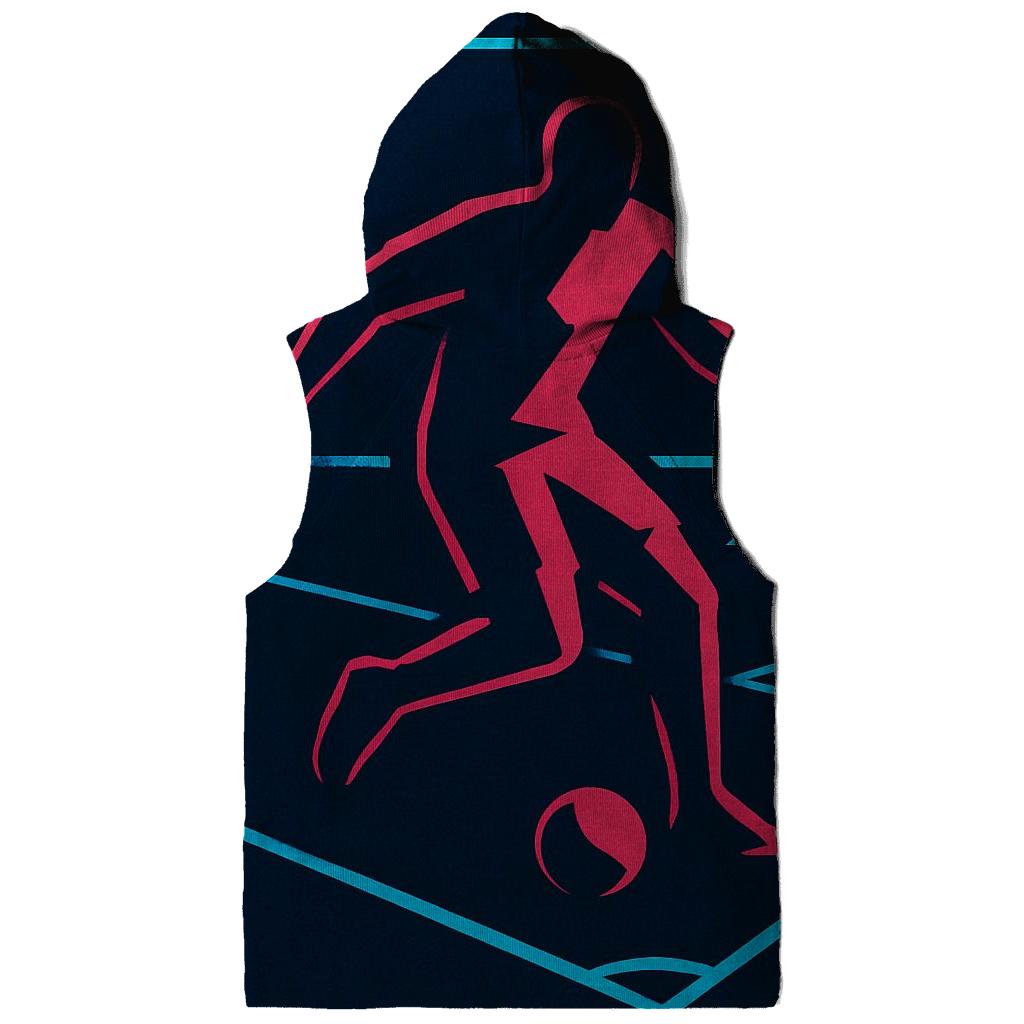 Neon Night Futsal Geometry designer hoodies