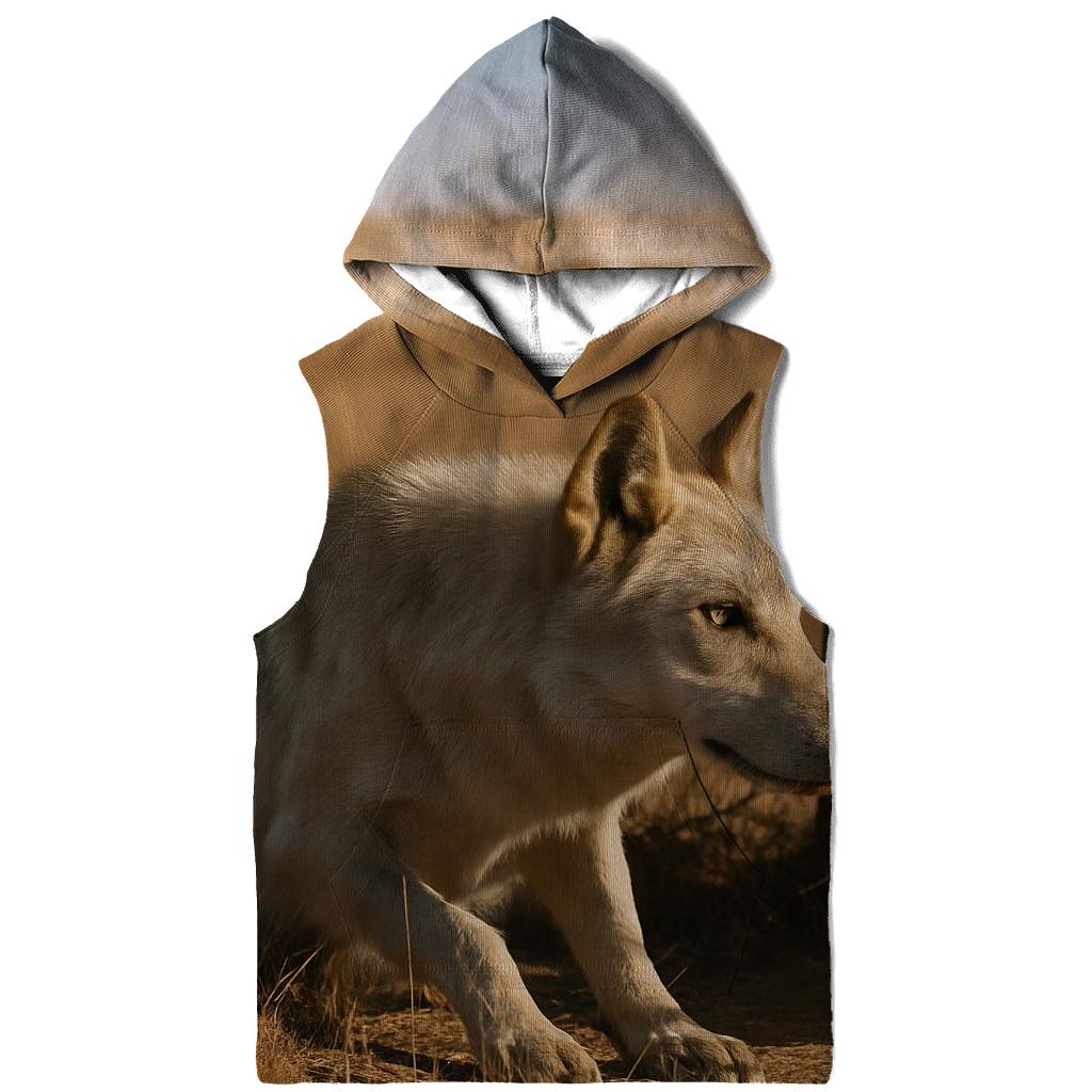Steppe Wolf At A Saiga Migration Fence Gap hoodies fashion