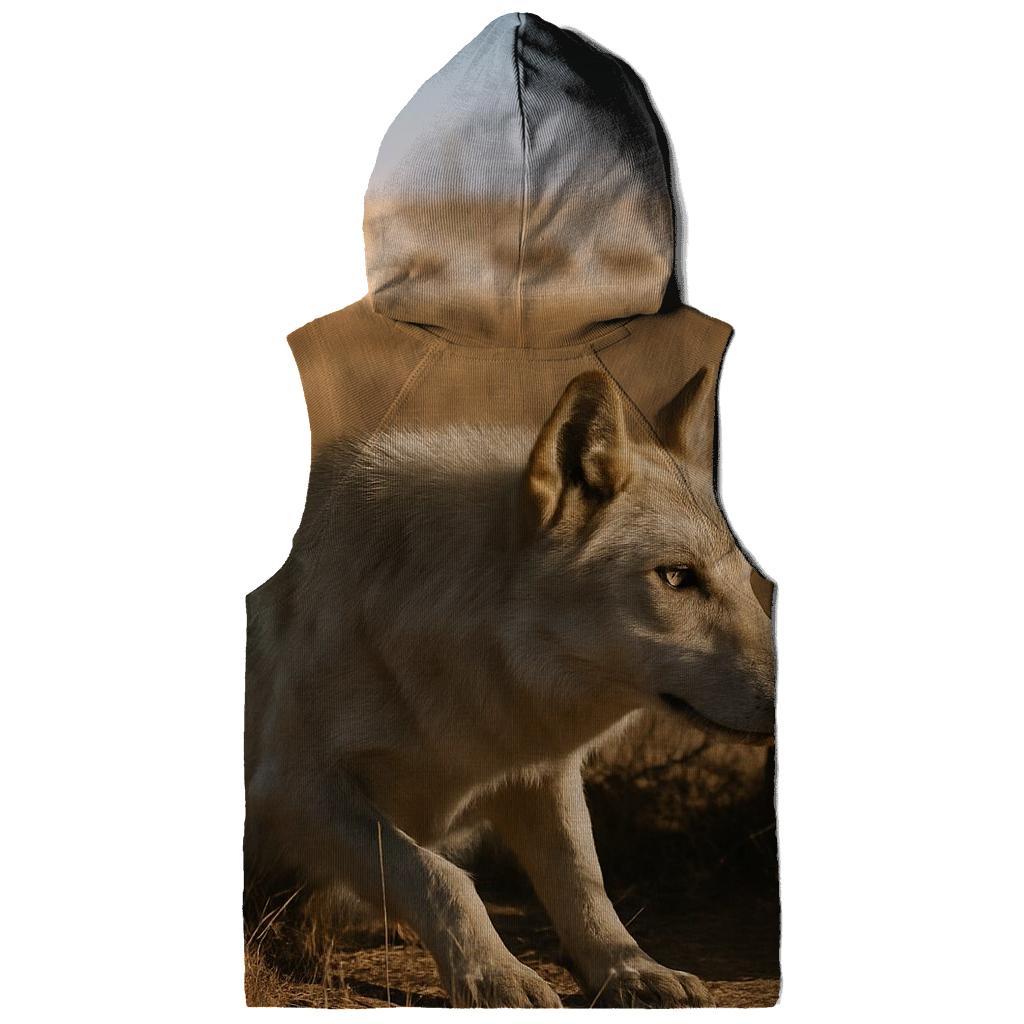 Steppe Wolf At A Saiga Migration Fence Gap hoodies fashion