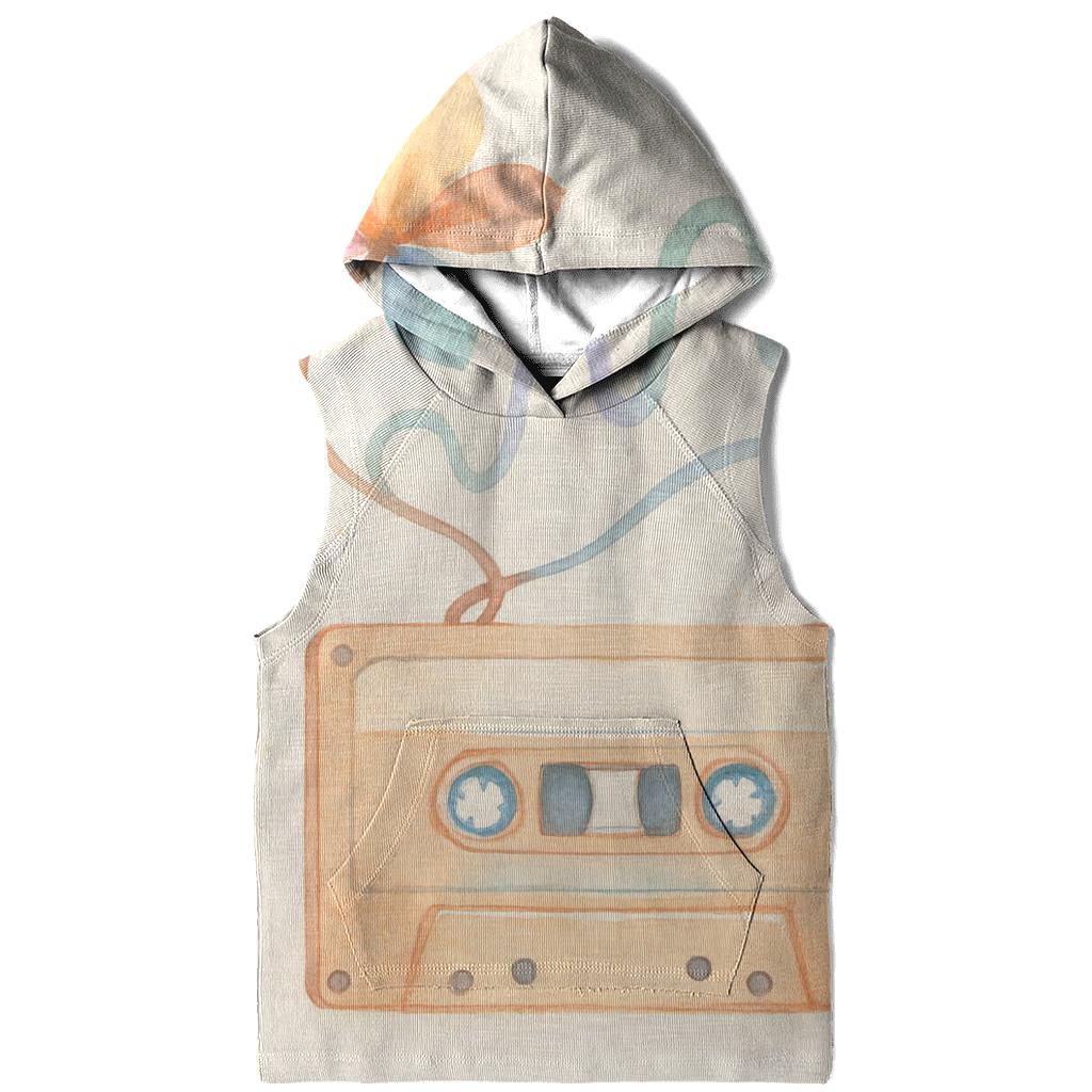 Watercolor Cassette Bloom hoodie styles