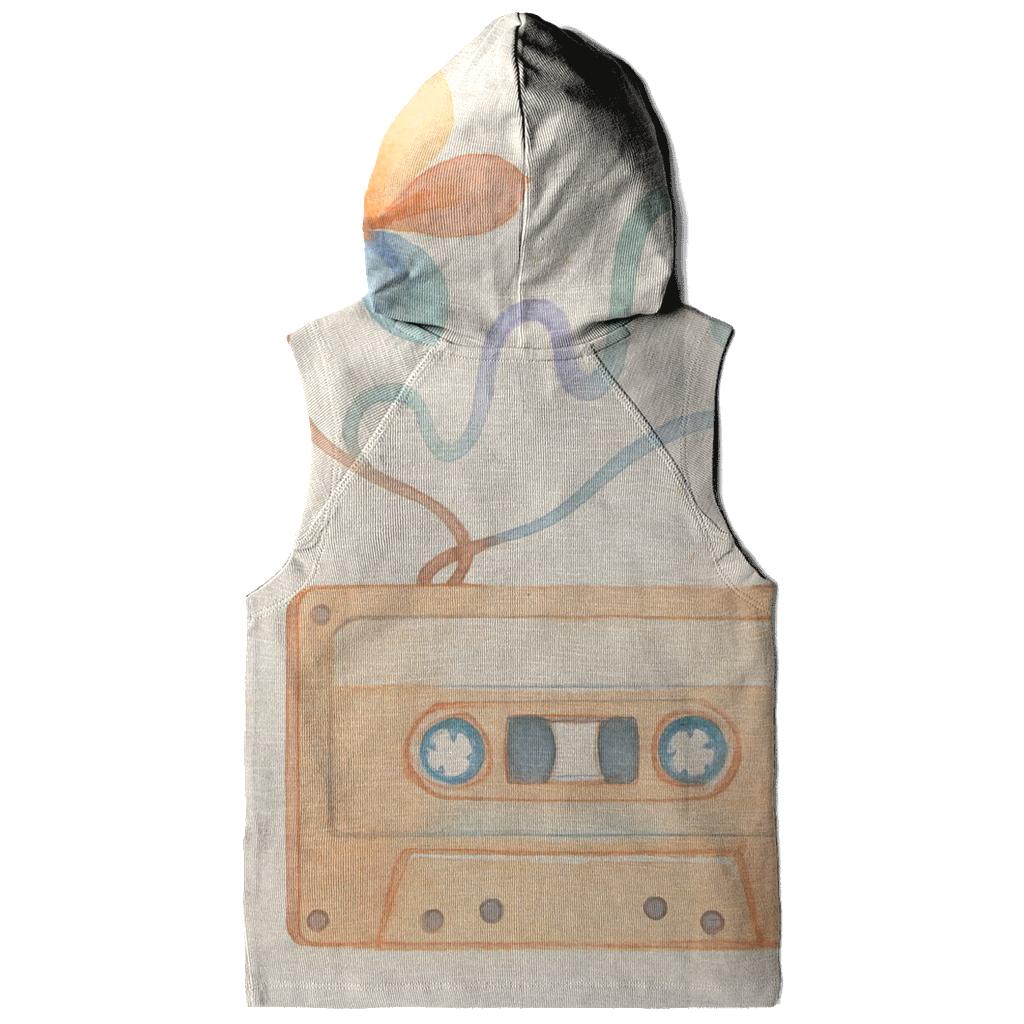 Watercolor Cassette Bloom hoodie styles