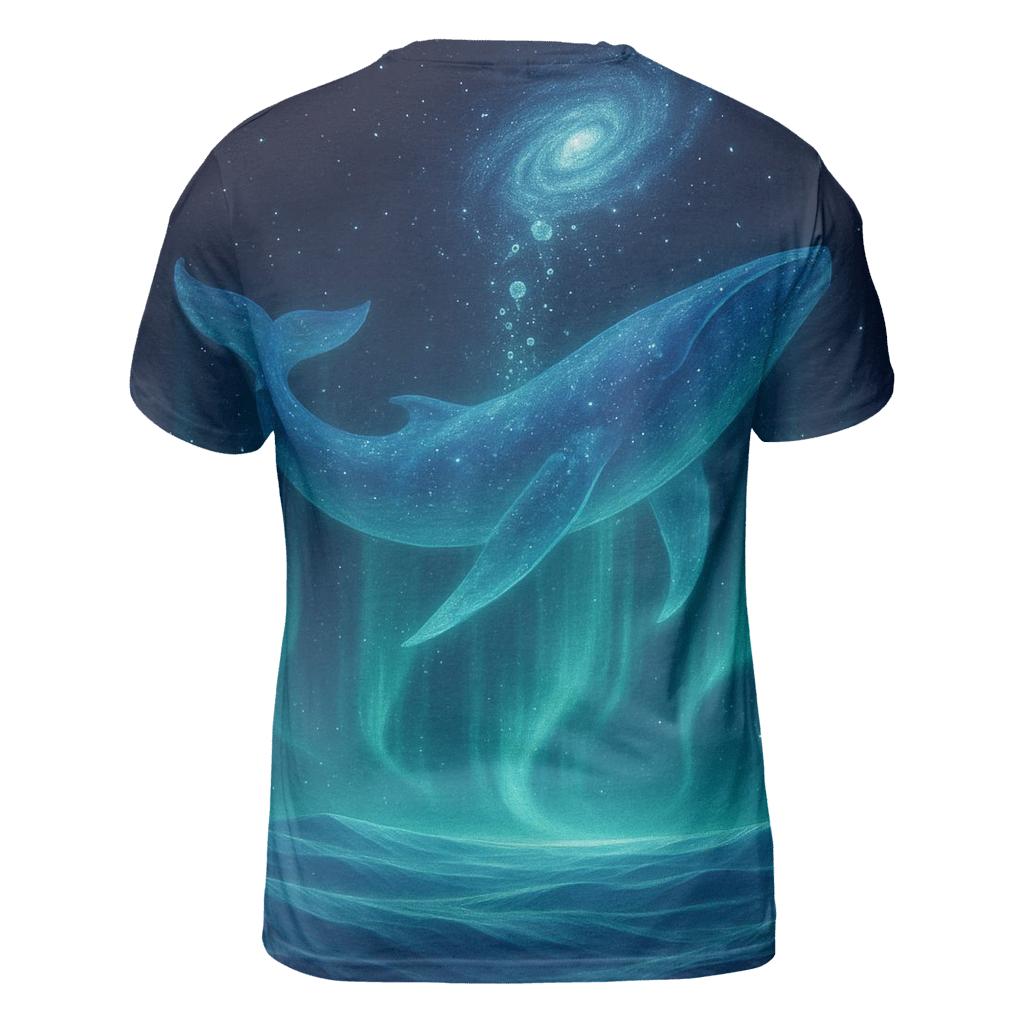 Aurora Whale Over Crystal Dunes designer pattern shirts