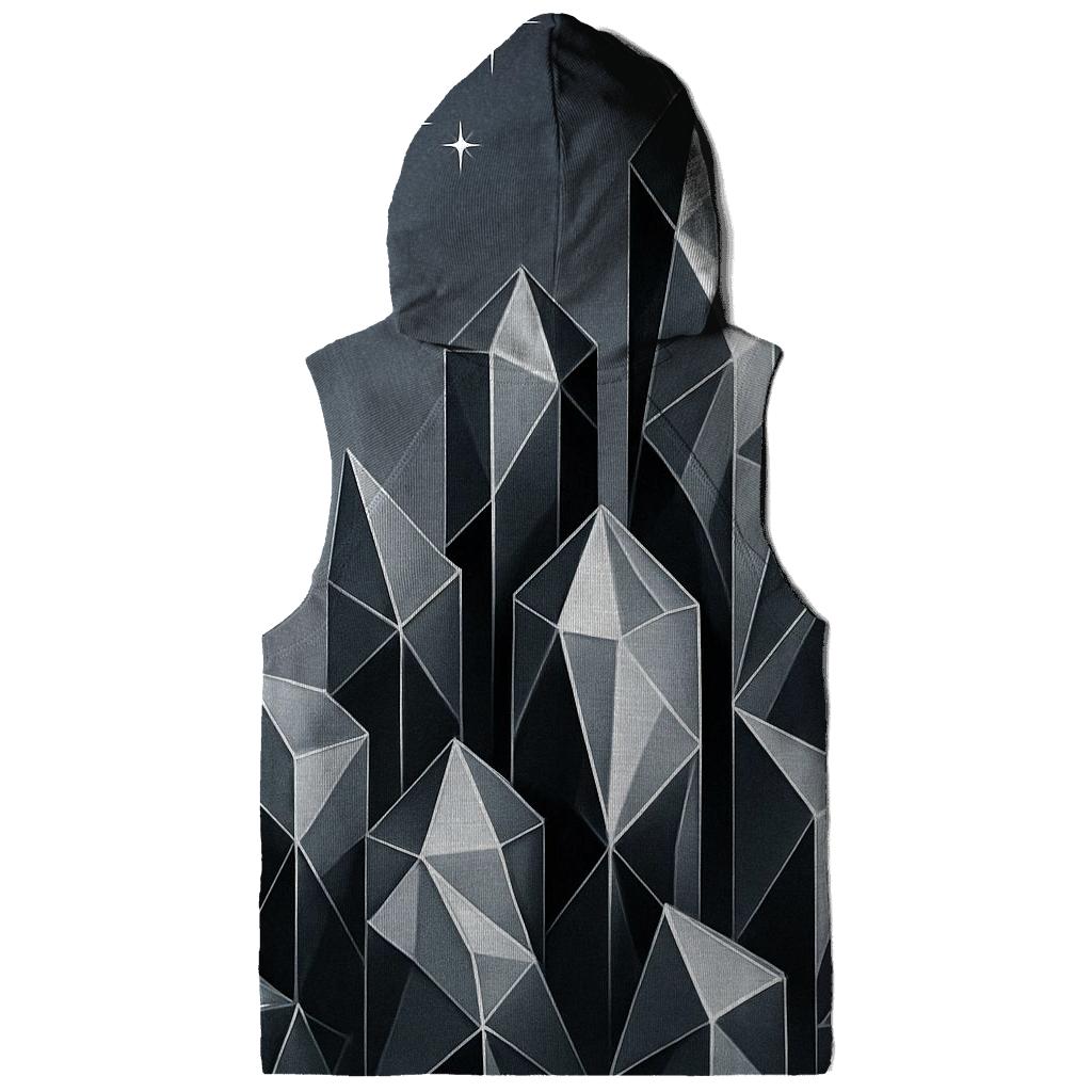 Charcoal Facet Skyline graphic hoodies