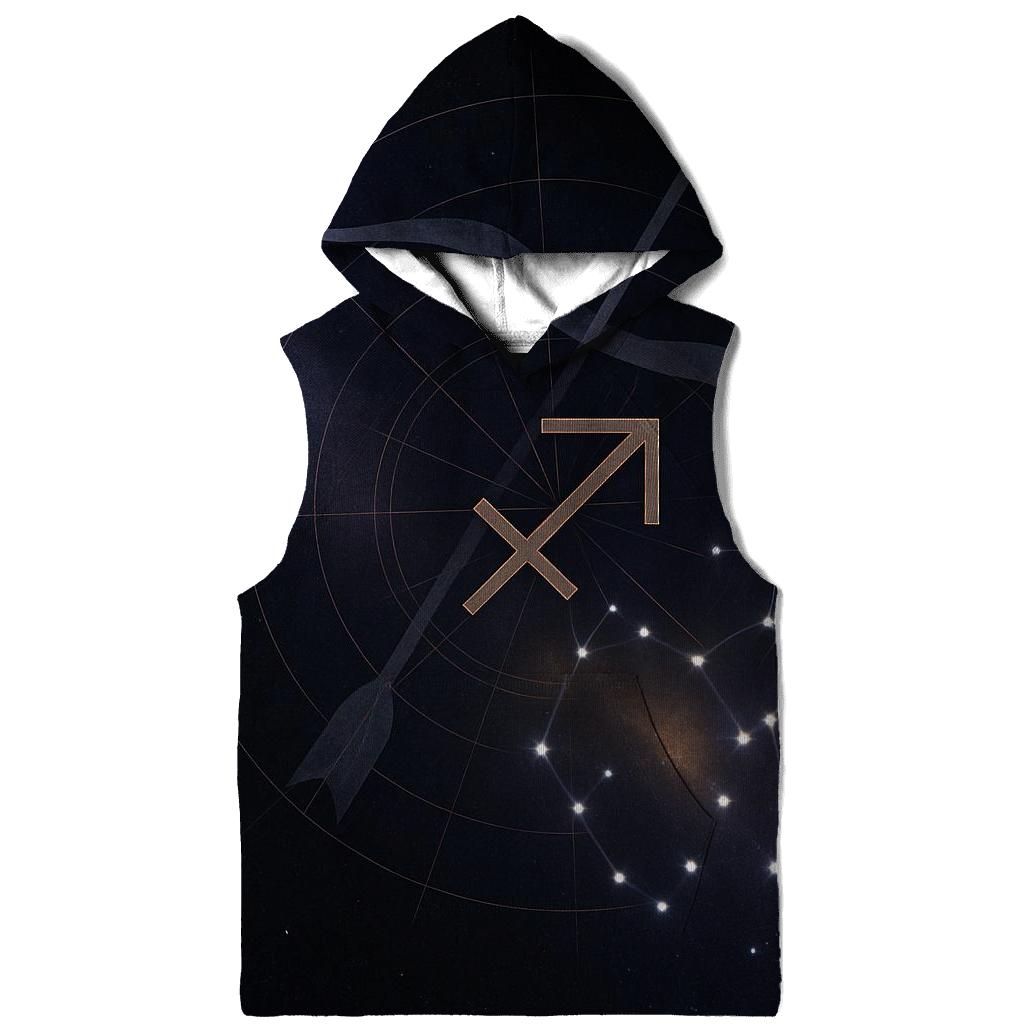 Sagittarius Archer Galactic Compass designer hoodies