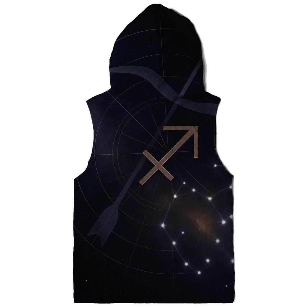 Sagittarius Archer Galactic Compass designer hoodies