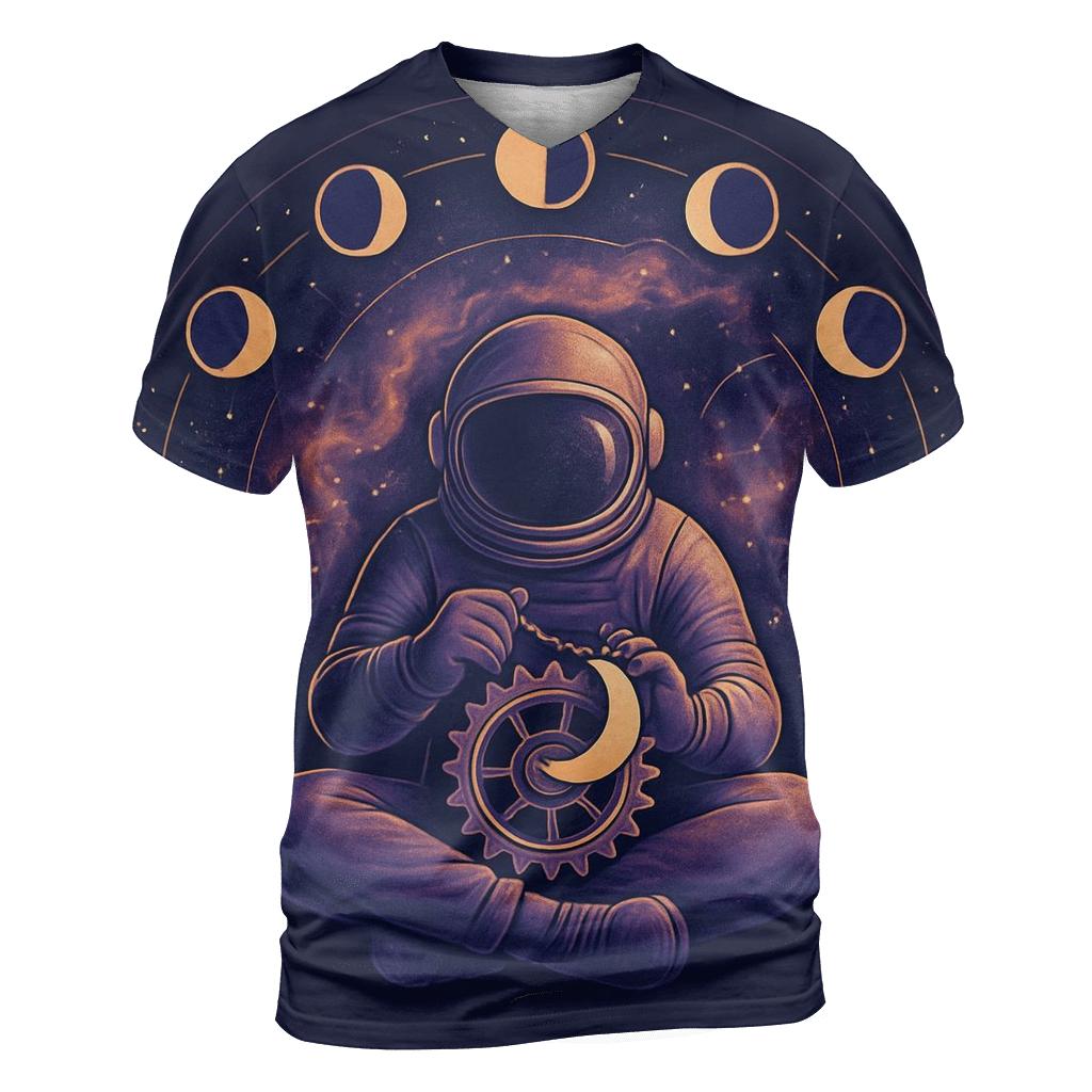 Moon Phase Clockmaker Nebula personalized full print shirts