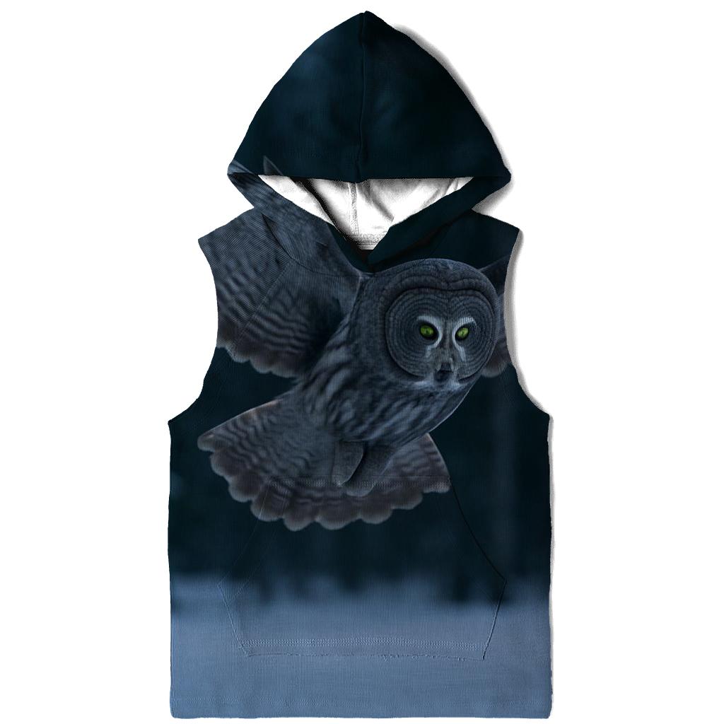 Boreal Stillness Great Gray Owl hoodie designs