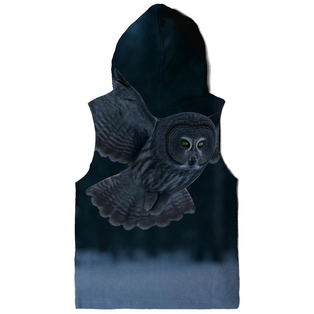 Boreal Stillness Great Gray Owl hoodie designs