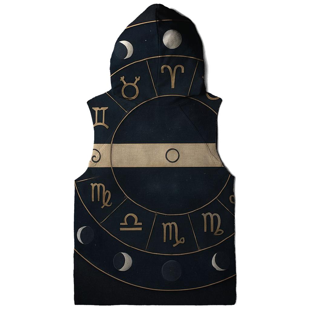 Zodiac Wheel With Lunar Nodes Chart designer hoodies