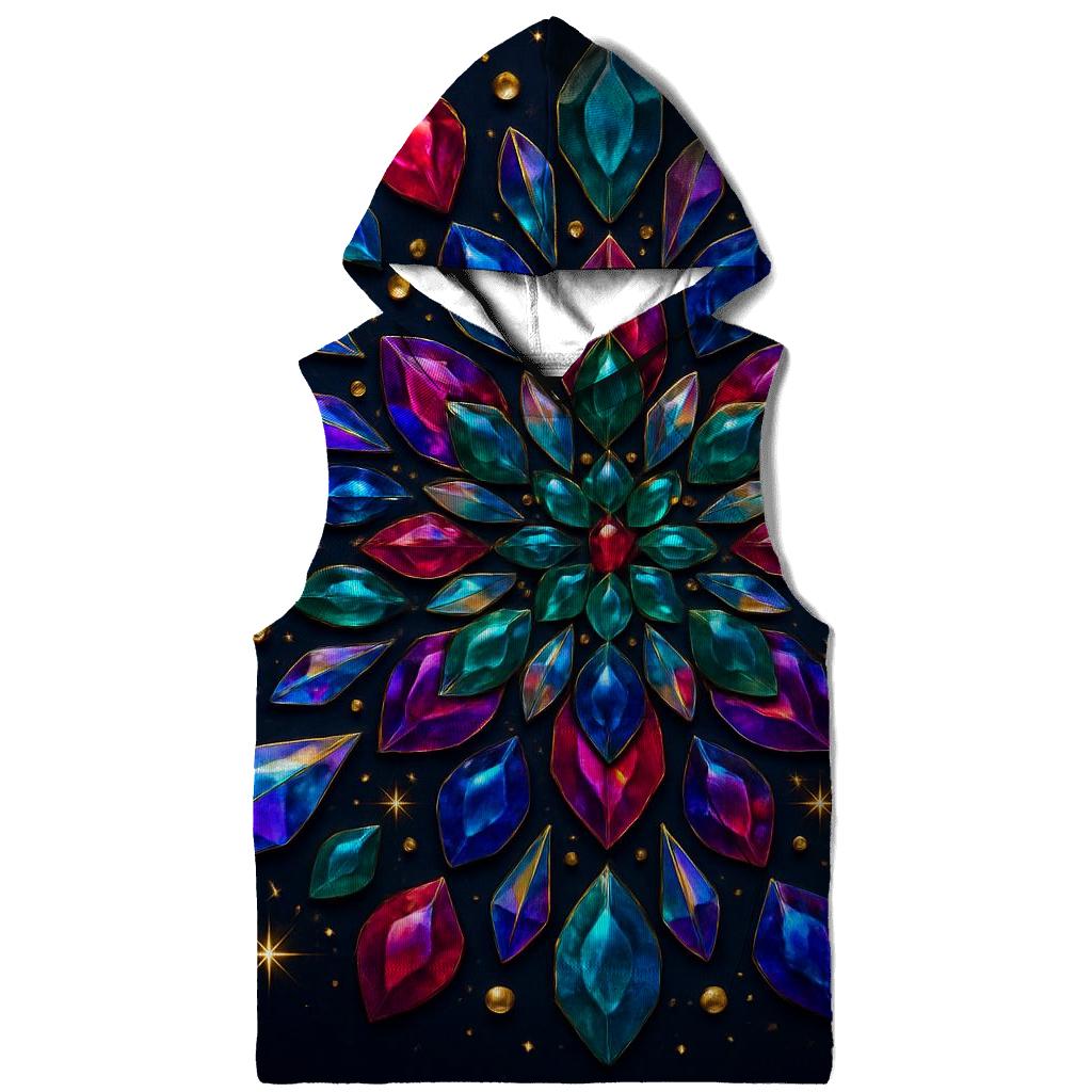 Jewel Prism Bloom Mandala premium hoodies