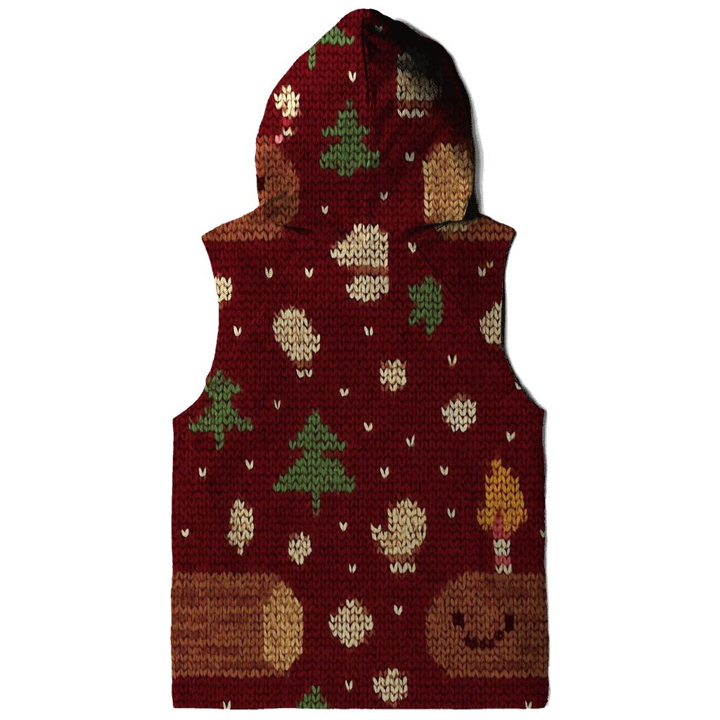 Jolly Yule Log Pixel Parade Design embroidered hoodies