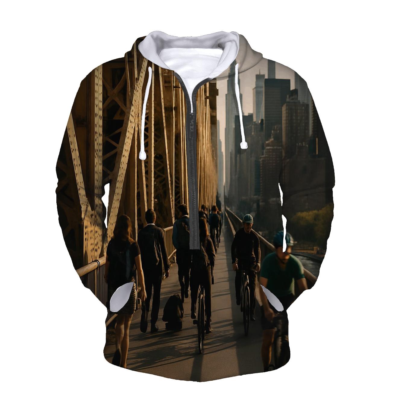 Queensboro Bridge Rush With Midtown Beyond heavyweight hoodies