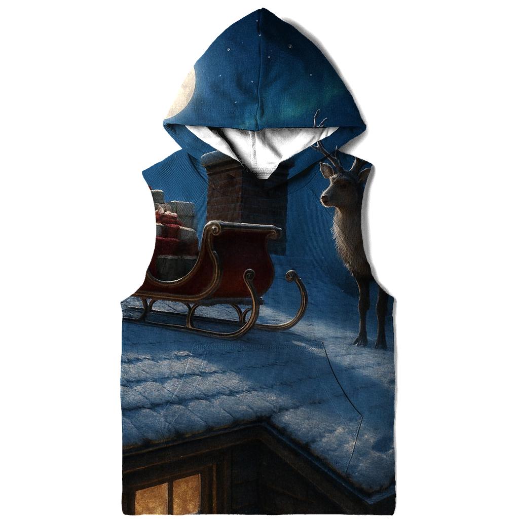 Midnight Sleigh On A Frosted Rooftop hoodie trends