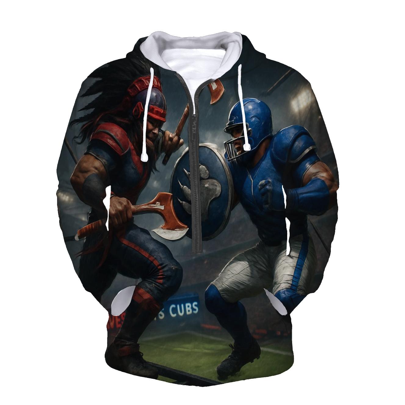 Skyrail Showdown Braves Vs Cubs zip-up hoodies