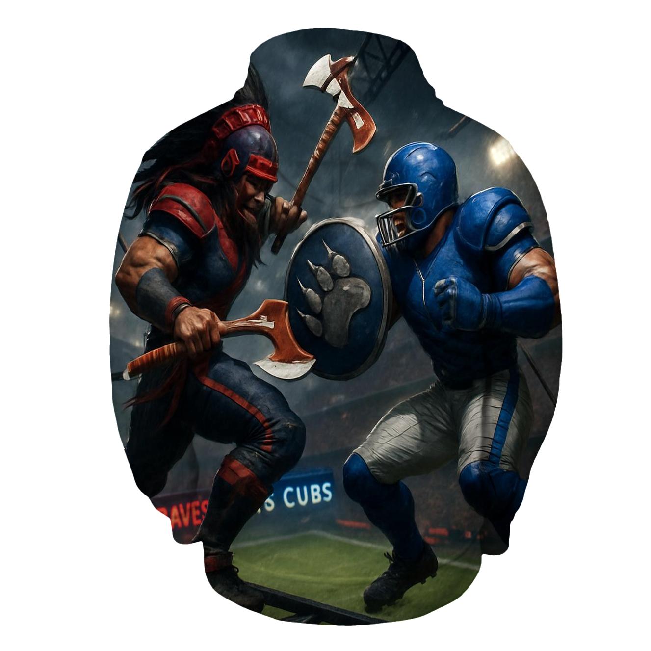 Skyrail Showdown Braves Vs Cubs zip-up hoodies