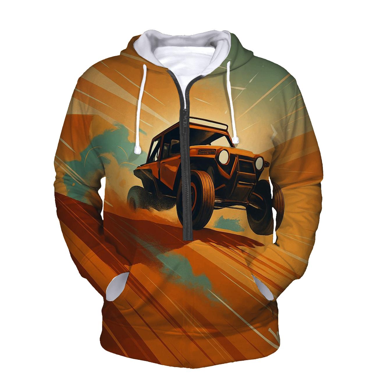 Desert Rally Dune Sprint graphic hoodies
