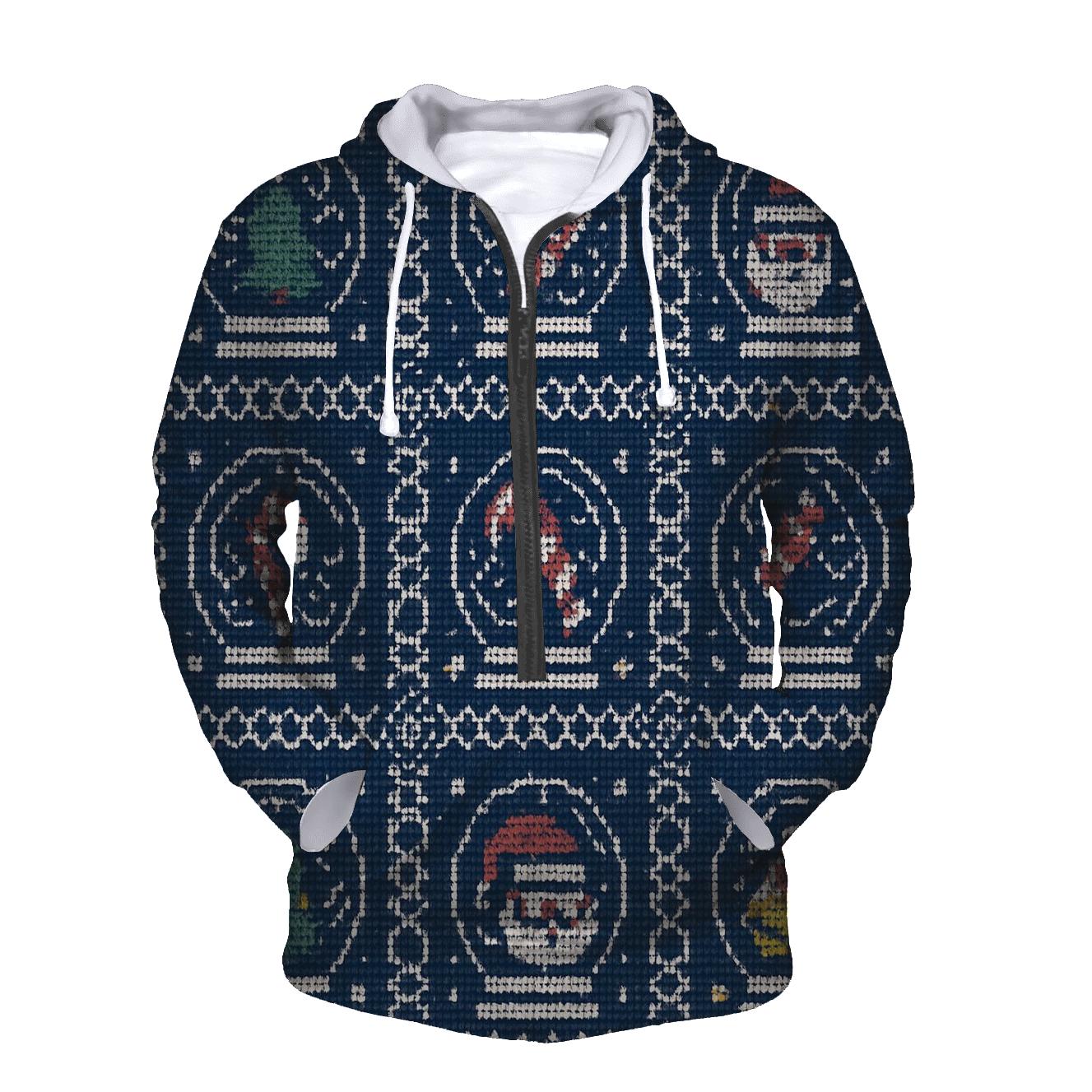 Tinsel Tornado Snow Globe Grid Design hoodie trends