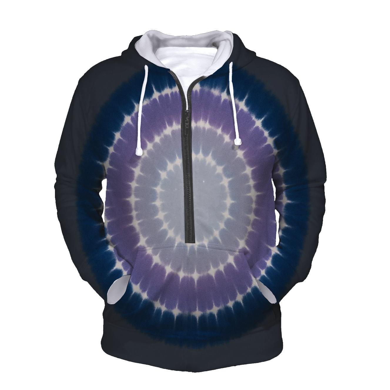 Lunar Eclipse Bullseye Halo Rings embroidered hoodies