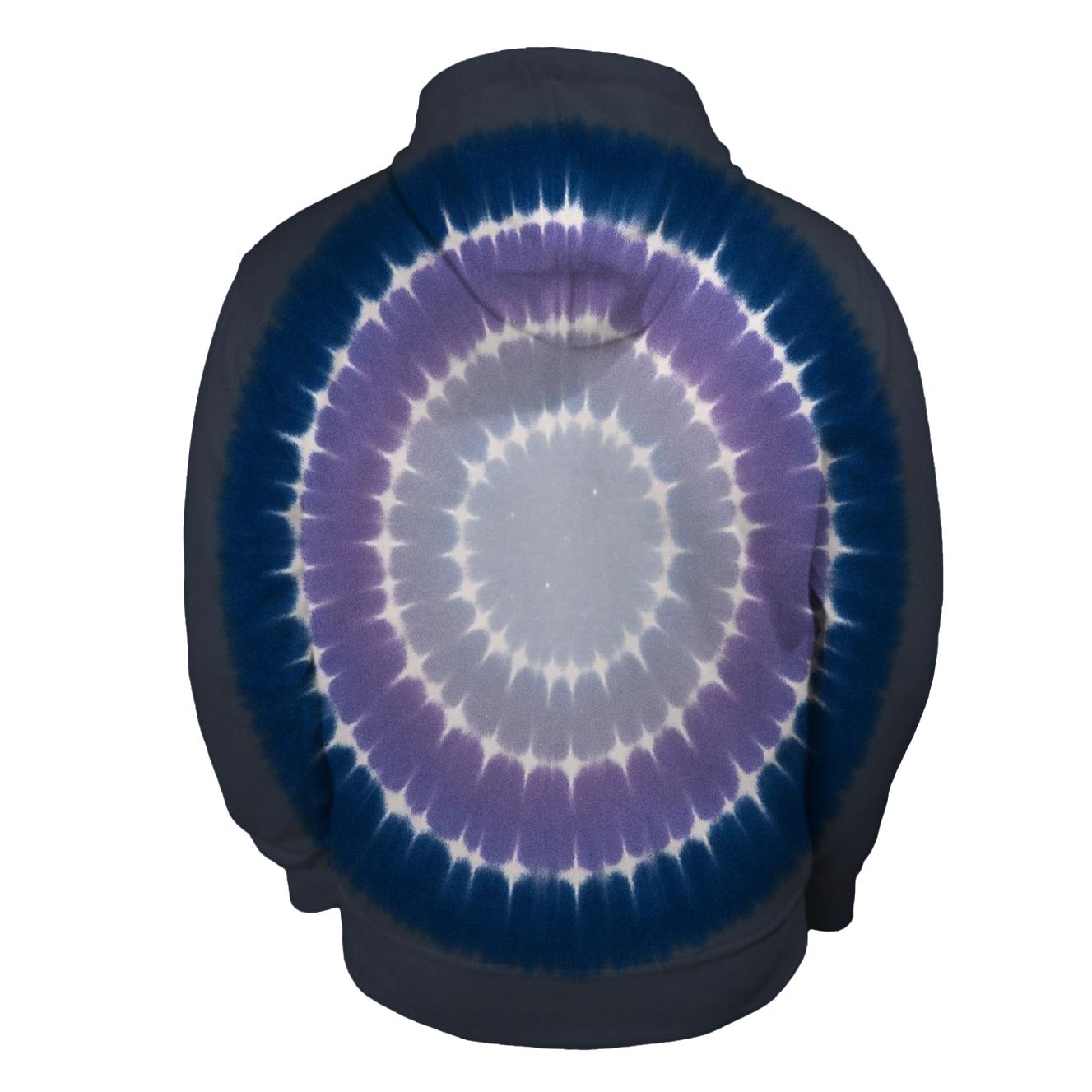 Lunar Eclipse Bullseye Halo Rings embroidered hoodies
