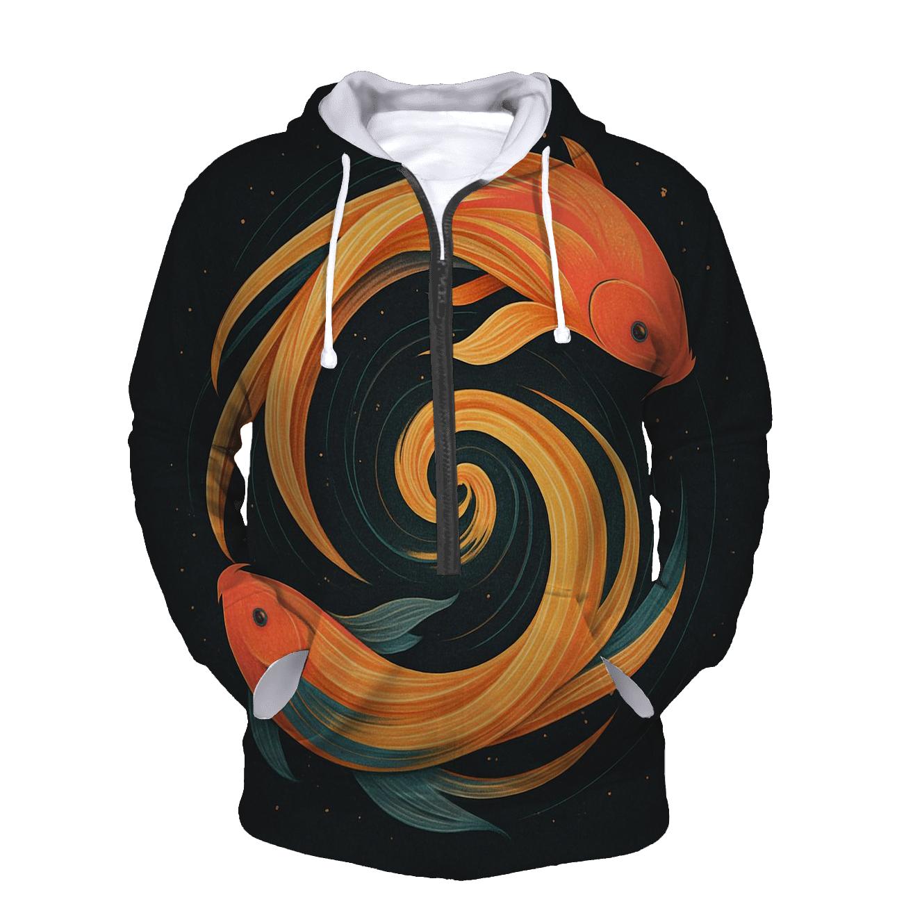 Solar Wind Koi Spiral hoodie designs