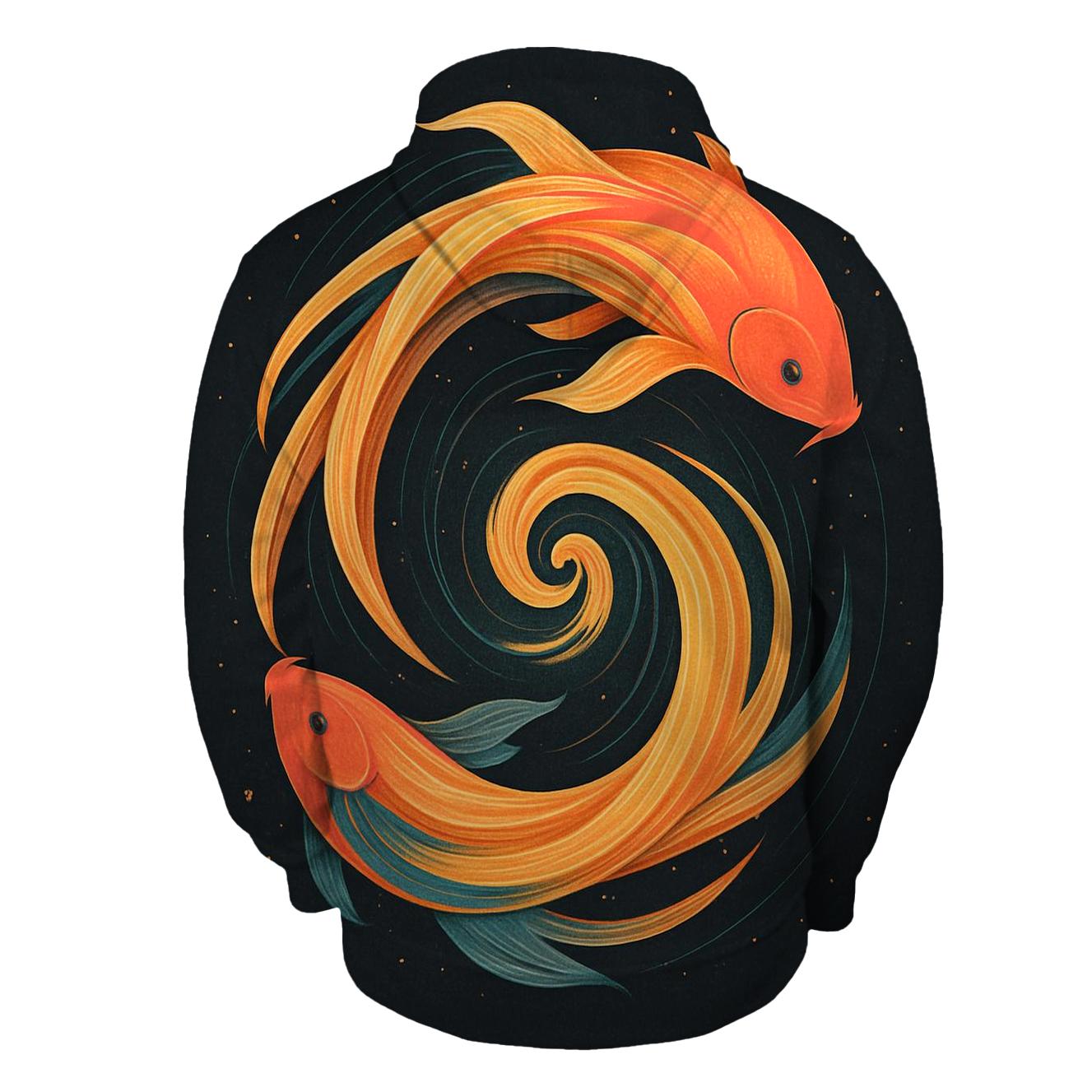 Solar Wind Koi Spiral hoodie designs